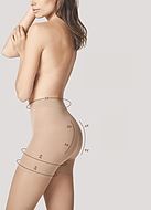 Lightly shaping pantyhose, belly and thigh control, buttocks push-up